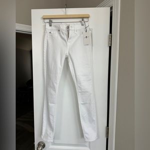 NWT: 7 for All Mankind The Ankle skinny, size 25, white